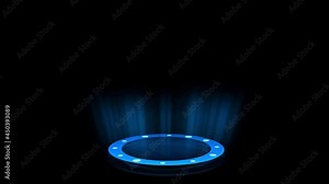 Futuristic circle HUD, GUI, UI interface screen style background. Abstract technology communication design innovation Animation. digital futuristic portal, hologram. user interface technology. Stock Video
