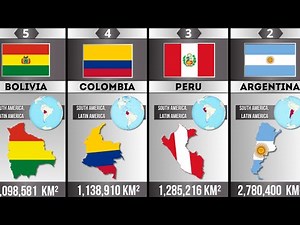 All countries in South America - Country Size Comparison 2025!