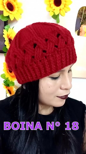 Tutorial de Boina Tejida a Crochet con Milagros Ena