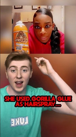 This Lady Used Gorilla Glue As Hairspray... #Shorts