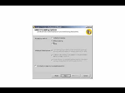 Demo Using the Analysis Services Deployment Wizard