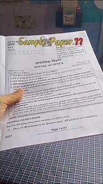 Solving Sst Sample Paper as a CBSE 10th Grader📚🧪#class10 #studywithme #studyroutine #shorts