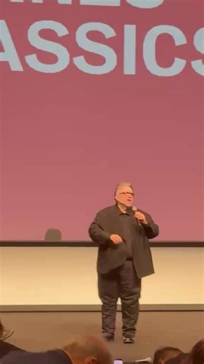 Guillermo del Toro brought "Pan's Labyrinth" back to #Cannes and said "we are, unfortunately, in times that make this movie more pertinent than ever.""They tell us that art can be done with a fucking app, and we are facing things so formidable... But I feel and I think, like the girl Ofelia in ‘Pan’s Labyrinth,’ if we can just leave a mark, if we can put our faith against our faith and our strength against our strength, there is hope. And the last thing we can have is to give to one of the two f