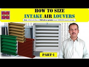 How to Size Intake Air Louver | HVAC Louver Part 1 in Urdu/Hindi