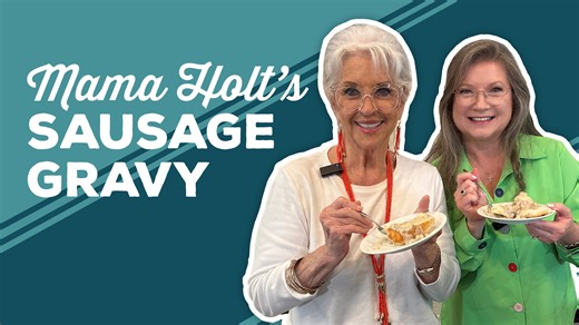 123K views · 1.9K reactions | Danna is back again to make her mother-in-law's once-a-year, decadent homemade sausage gravy recipe. Click here for Mama Holt's Sausage Gravy recipe: https://www.pauladeen.com/recipe/mama-holts-sausage-gravy/ | Paula Deen | Facebook