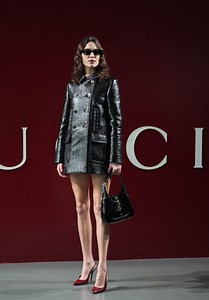 Alexa Chung at Gucci Show During Milan Fashion Week 02/23/2024 • CelebMafia