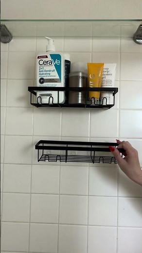 No Drill Shower Caddy That Actually Holds Everything (Easy Install)