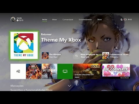 Como PERSONALIZAR seu XBOX ONE GRÁTIS com THEME MY XBOX