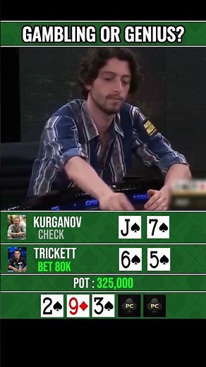 GAMBLING OR GENIUS? #pokerstrategy #pokerstrategy #pokerstars #shorts