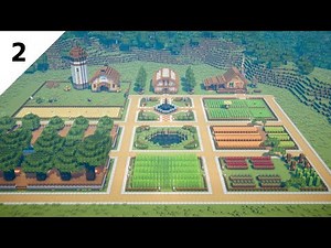 Minecraft Tutorial | How to Build a Survival Base | Stardew Valley Farm - Part 2