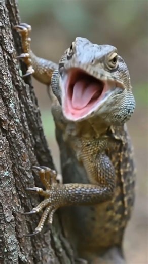 Tree lizard Talks to Hikers