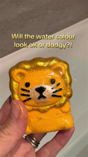 Golden bath 🛁 An acceptable colour?? @Primark #bathbomb #bath #lion #golden #primark