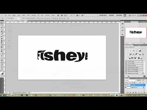How-to: Fisheye Text in Photoshop CS5 : Photoshop Tutorials