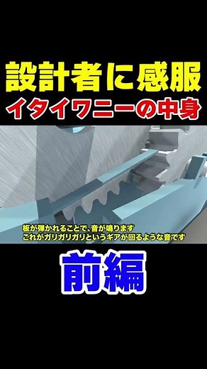 【設計者凄すぎ】イタイワニーの中身の仕組み【前編】#shorts