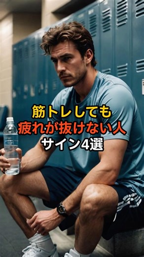 筋トレしても疲れが抜けない人のサイン4選 #筋トレ #健康 #雑学 #プロテイン #豆知識 #トレーニング #筋肉 #筋肥大