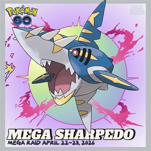Mega Sharpedo is Now in Pokémon Go