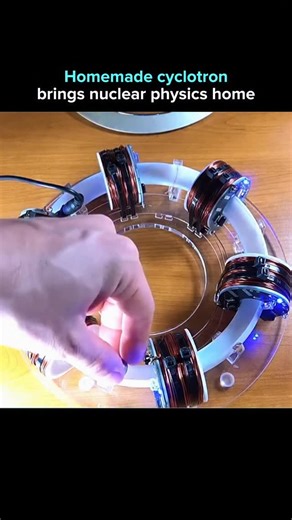 AI. Tech. The next evolution. on Instagram: "A hobbyist engineer has constructed a homemade cyclotron, a type of particle accelerator typically found in research laboratories. Cyclotrons use magnetic fields to accelerate charged particles in a spiral path, enabling experiments in nuclear physics and medical isotope production. DIY innovation. Follow for daily breakthroughs at the intersection of AI and technology. ➕ @deepen.ai Unlock your FREE 100+ Prompt Anatomy to brainstorm, create & scale fa