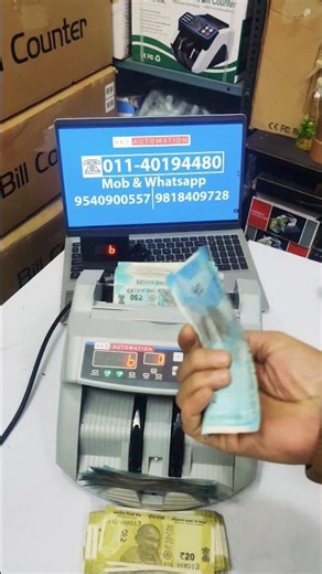 2026 Basic Cash Counting Machine with Fake Note Detector #ytshorts