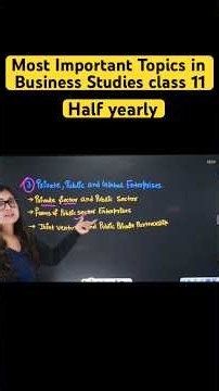 Important Business Studies Class 11 Topics 2026–27 | Chapter-wise Exam Preparation Guide