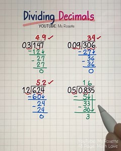 No More Decimal Drama: A Simple Guide to Dividing Decimals! 🤯💯 #mathlove #mathforkids #basicmath | Math Love