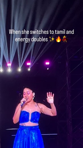 The Gaur sisters 💕 on Instagram: "The tamil switch= instant chills 🔥✨🫶🏻 Didn’t understand every word , but felt every note 🎶💃 I am home tour @sunidhichauhan5 chennai📍 {tamil songs live concert, sunidhi chauhan tamil songs, sunidhi chauhan concert, best live concert moments, namma chennai, tamil music, trending, explore} #tamilsongs #sunidhichauhanlive #nammachennai #tamilmusic #concertvibes"