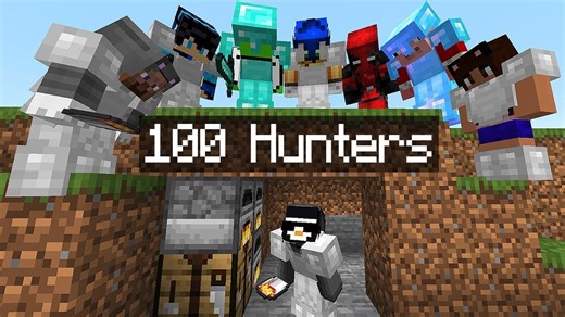 Minecraft Manhunt With 100 Hunters Is Pure Chaos
