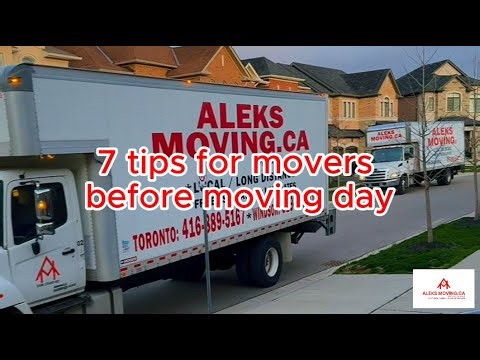 7 Tips for Movers Before Moving Day | Aleks Moving
