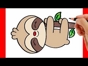 HOW TO DRAW A SLOTH EASY STEP BY STEP