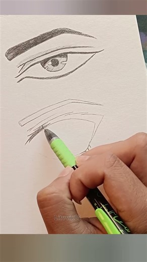 Anime boy eye drawing ✨#learning