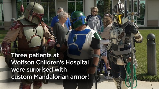 1.5K reactions · 139 shares | Stories we ❤️: "This is the way!" Embracing the spirit of unity and strength from "The Mandalorian," a group of Jacksonville warriors and Mando Mercs Costume Club crafted custom armor for three brave patients at Wolfson Children's Hospital. With help from the Armorer herself, actress Emily Swallow, they brought a piece of the much-loved series to life! | Wounded Warrior Project | Facebook