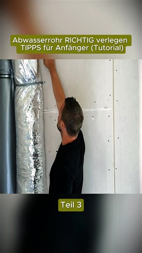 Abwasserrohr RICHTIG verlegen - TIPPS für Anfänger (Tutorial) teil (3)
