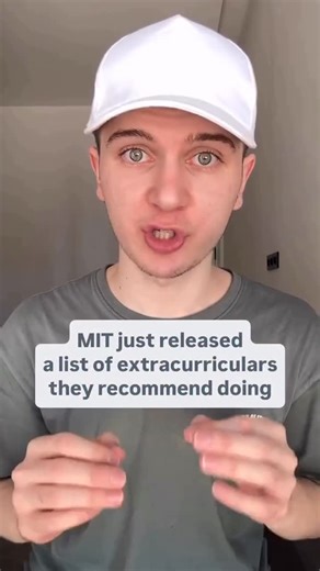 Amir Rakhimov | College Admissions on Instagram: "MIT just released a list of extracurriculars and summer programs that they officially recommend students to do #education #highschool #collegeadmissions"