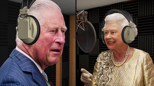 205K views · 1.6K reactions | #CONAN Highlight: Queen Elizabeth and Prince Charles respond to Harry and Meghan's Oprah interview on their podcast, "Fiddlesticks!" | Team Coco | Facebook
