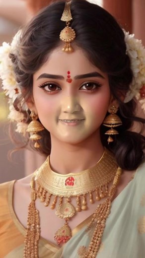 Traditional Indian Bridal Attire and Jewelry Showcase