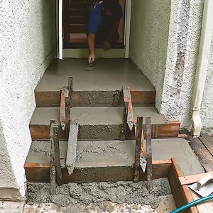 2.5M views · 10K reactions | How to Setup and Pour a Concrete Staircase | DIY & Crafts | Facebook
