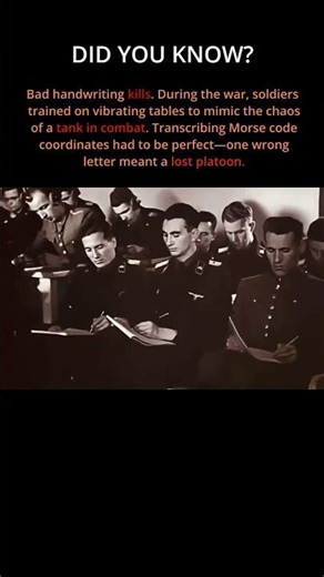Vibrating Tables + Morse Code = Life or Death #shorts #history #ww2