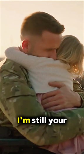 Injured soldier dadd surprise to her daughter emotional 😭 moment #funny #funnybaby