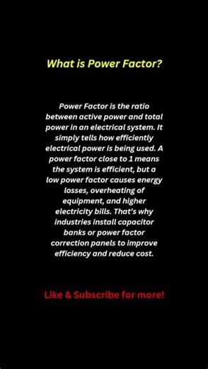 Power Factor Explained in Simple Words | Active Power vs Apparent Power