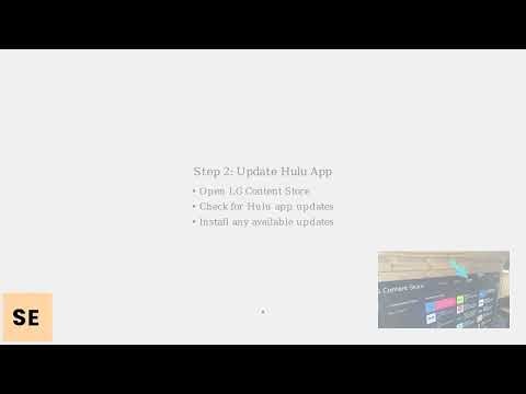 How To Fix Hulu Errors P DEV313:329:313 On LG webOS TV – App & Network Reset