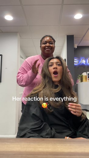 Client Reaction to Hair Transformation - OMG! 🤩