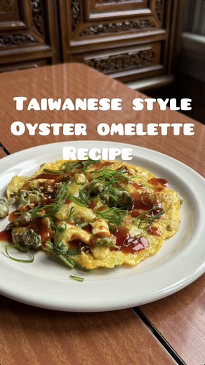 Oyster Omelette Recipe with Chewy Texture