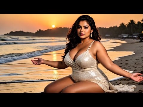 Indian Model Photoshoot at beach during golden hour | Stunning Outdoor Fashion Video Shoot
