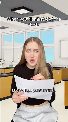 When you didn't study for a test in school #pov #comedy #funny #relatable