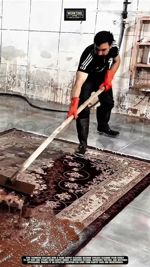 Washing Carpets Using Foam Carpet Cleaning Machine Tool | Best for Deep Cleaning #tool