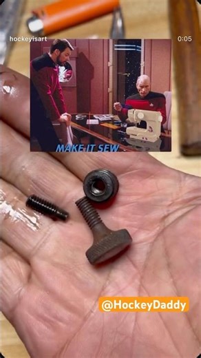 Pfaff 145 H4 Walking foot broken presser bolt replacement #MakeitSew #HockeyDaddy #pfaff