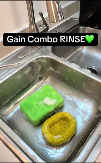 Paid Gain Combo Rinsey Rinse💚💚 I was only a minute into this video and my glove ripped😂 I tried to do Xtra powder to kill suds first, then used Snuggle FS!! I’m sorry I’ve been mia the past couple days, it’s so not like me😳😳❤️❤️ #suds#asmr#cleantok#spongesqueezing#satisfying