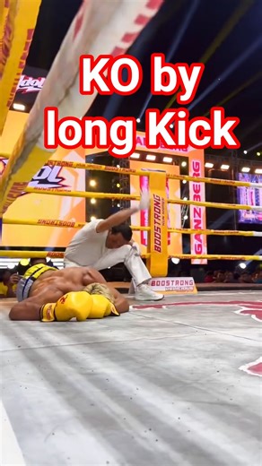 Best K.O by Heavy long kick looks so amazing #kunkhmerfighting #boxing
