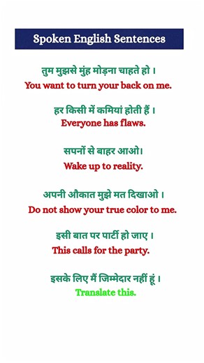 Daily English बोलने की Practice | 50 Important Sentences