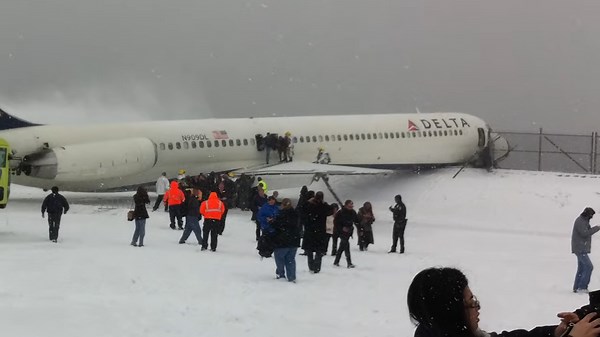 Danger in New York: 160 Lives on the Line - Delta MD-88’s Fatal Landing Attempt in New York’s Snowstorm