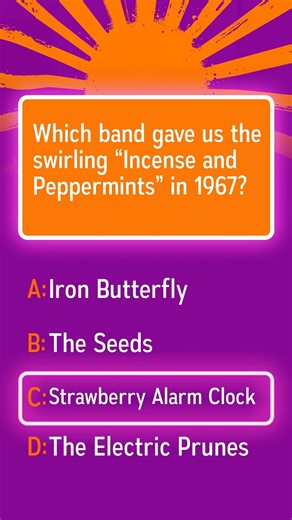 Who sang Incense and Peppermints in 1967?